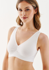 Top damski bezszwowy Gabriella Seamless Top Shape z marszczeniem