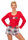 Donna Piżama Ho Ho II 1/2 Red