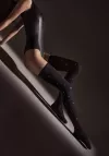 Pończochy samonośne w groszki Marilyn Coco W15 40 DEN czarne
