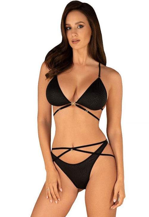 Obsessive Komplet Cobra Nive set Czarny