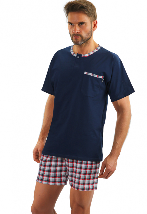 Sesto Senso Piżama Męska Kr Rękaw Jasiek