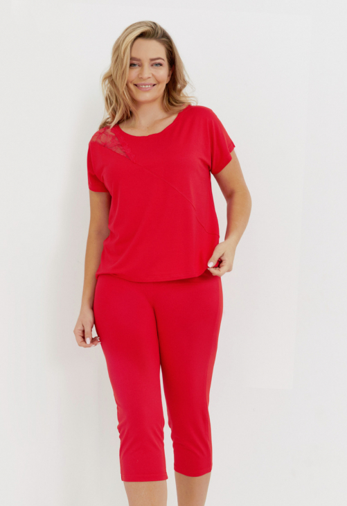 De Lafense Piżama Damska Velar 740