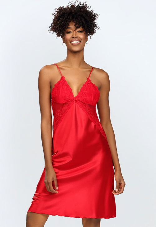 D Karen Halka Alika SATYNA CZERWONY