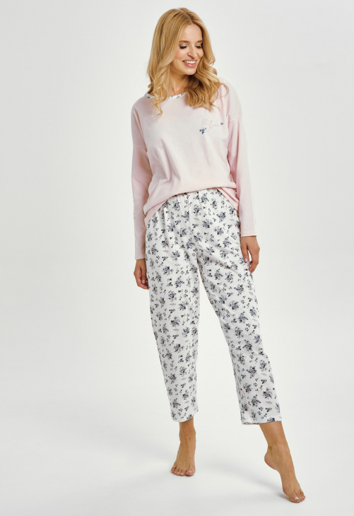 Taro 3450 Piżama Damska Długa Ella S-Xl