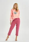 Taro 3460 Piżama Damska Długa Patricia S-Xl
