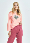 Taro 3460 Piżama Damska Długa Patricia S-Xl
