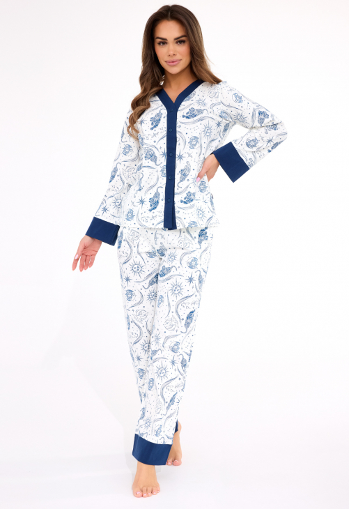 Cornette Piżama Damska Dr 514/443 Amber