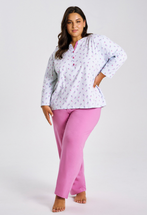 Taro 3462 Piżama Damska Długa Yolanda 2Xl-4Xl