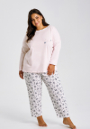 Taro 3466 Piżama Damska Długa Ella 4Xl-6Xl