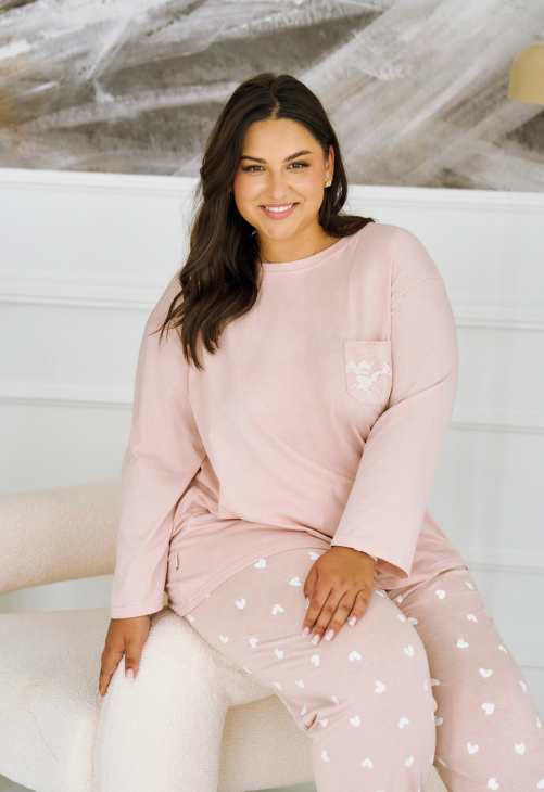 Taro 3468 Piżama Damska Długa Nori 2Xl-3Xl