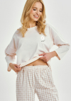 Taro 3438 Piżama Damska Długa Vera S-Xl