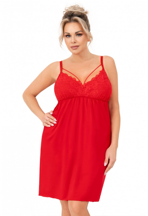 Donna Koszula nocna Sylvia Plus Czerwona