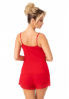Donna Piżama Niki Short Czerwona