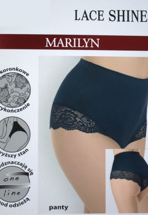 Marilyn FIGI MARILYN LACE SHINE PANTY BLACK