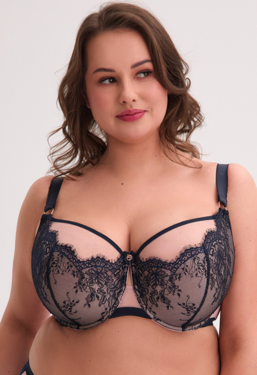 Biustonosz półusztywniany Gaia Aina 1273 Granat Maxi