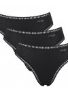 Sloggi Figi Sloggi Go Crush High Leg 3Pack Czarne