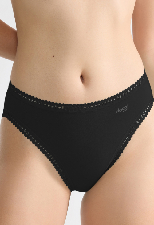 Sloggi Figi Sloggi Go Crush High Leg 3Pack Czarne