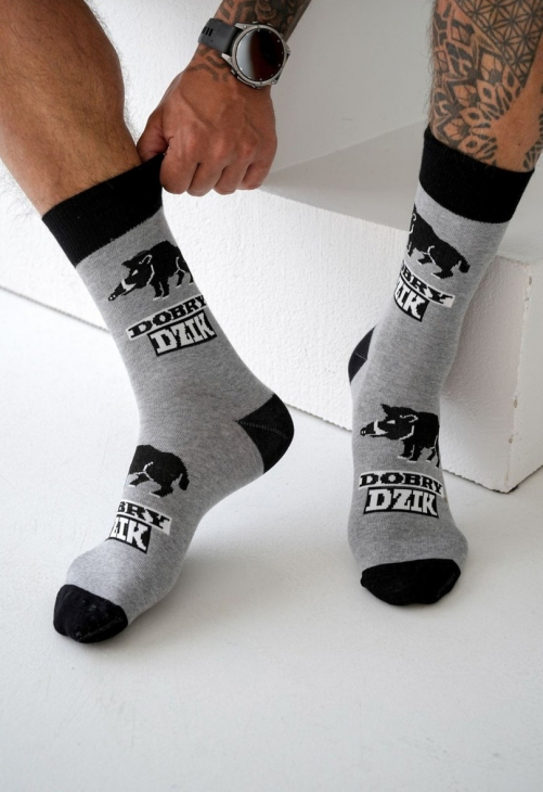 Milena Skarpetki Męskie Dobry Dzik 0125.127