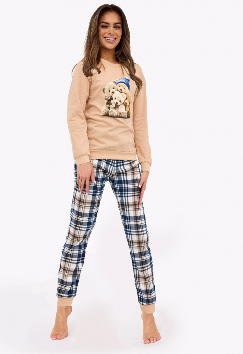 Cornette Piżama Damska Dr 671/425 Bears