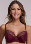 Biustonosz półusztywniany Ava 2196 Wine Maxi