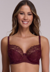 Biustonosz miękki Ava 2197 Side Support Wine Maxi
