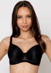 Biustonosz usztywniany gładki Gaia Elena 19140 czarny