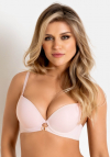 Biustonosz push-up gładki Mediolano Nela 19241 pudrowy