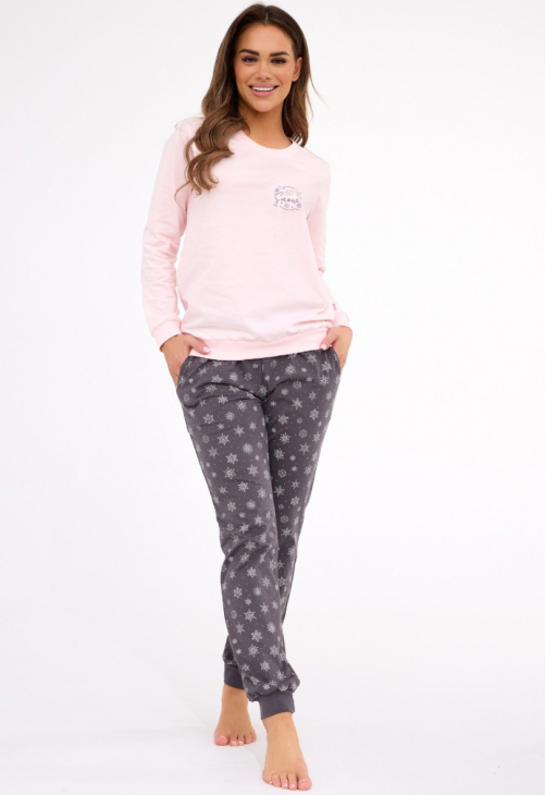 Cornette Piżama Damska Dr 163/461 Snow