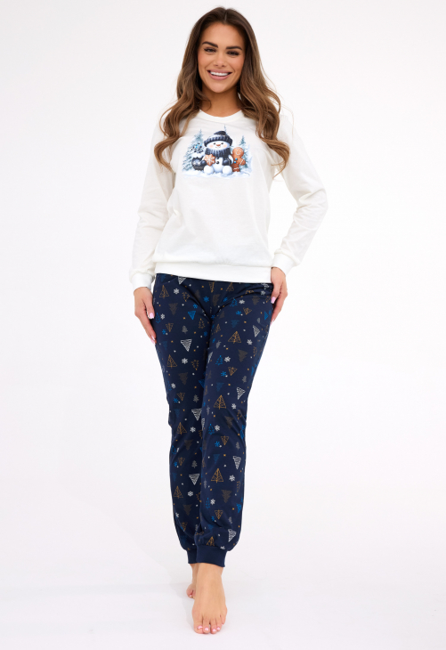 Cornette Piżama Damska Dr 721/427 Snowy Day