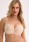 Biustonosz półusztywniany Gaia Sandy 594 beżowy koronkowy
