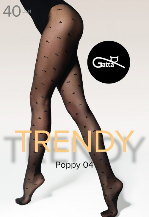 Gatta Poppy - 04 Rajstopy  Wzorzyste 40 Den