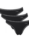 Sloggi Figi Sloggi Go Crush String 3Pack Czarne