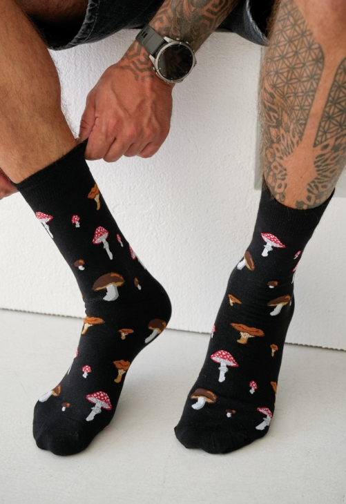 Milena Skarpetki Męskie Grzyby 0125.128