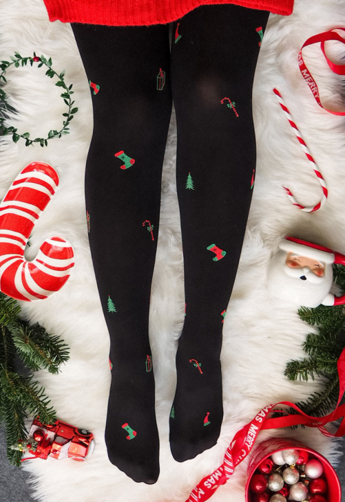 Gabriella Rajstopy Grube - Wzr Christmas Tights