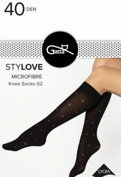 Gatta Stylove - 02  Podkolanówki  Mikrofibra 40 Den