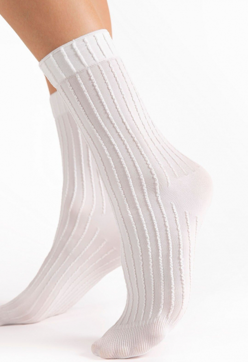 Fiore Skarpetki Basico 40 Den White
