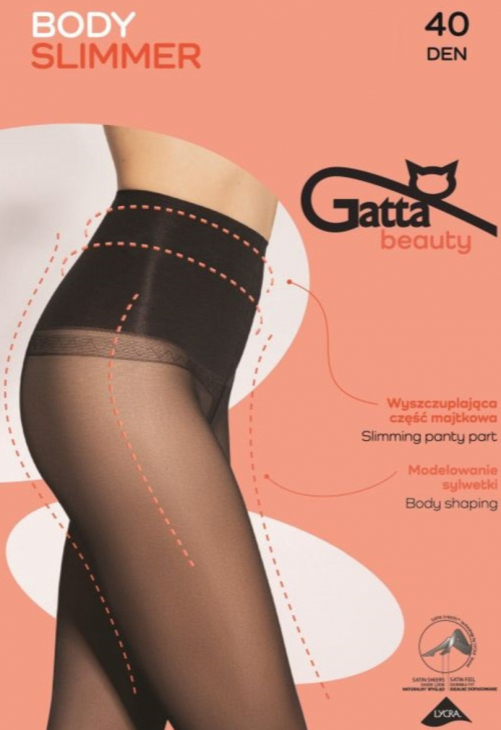 Gatta Body Slimmer - Rajstopy Damskie Wyszczuplające Brzuch 40 Den