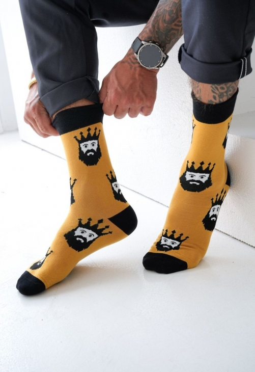 Milena Skarpetki Męskie Królowie 0125.123