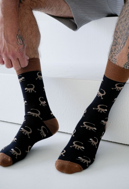 Milena Skarpetki Męskie Małpki 0125.116