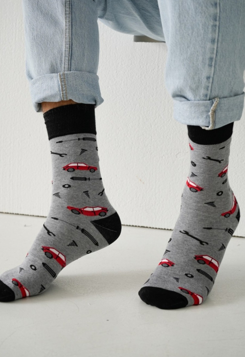Milena Skarpetki Męskie Samochody I Narzędzia 0125.129