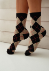 Milena Skarpetki Damskie W Romby Vintage 0200.195