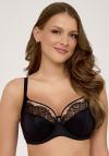 Biustonosz miękki Ava 2230 black Maxi | duży biust