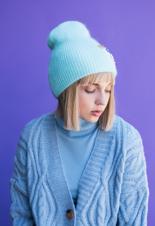 Art of Polo Czapka Lodowy Rożek Jasny Niebieski