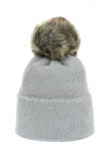 Art of Polo Czapka Soft Fluff Jasno Szara