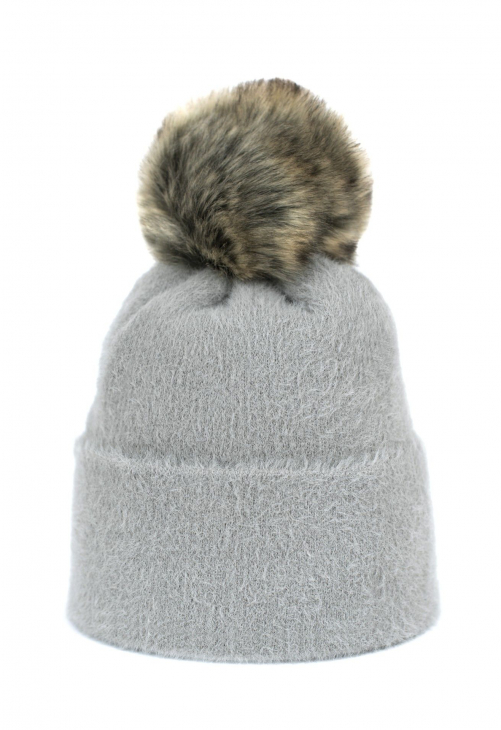 Art of Polo Czapka Soft Fluff Jasno Szara