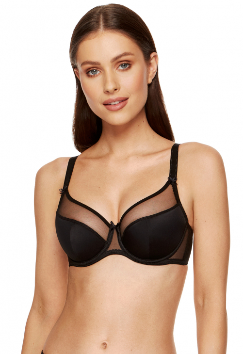 Biustonosz półusztywniany Gorteks Zara Czarny