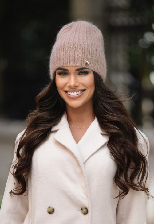 Off Pink Czapka P-085