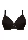 Biustonosz usztywniany gładki Gorteks Luna czarny