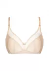 Biustonosz miękki bez fiszbin Gorteks Zara Beżowy