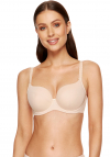 Biustonosz usztywniany gładki Gorteks Anna beżowy